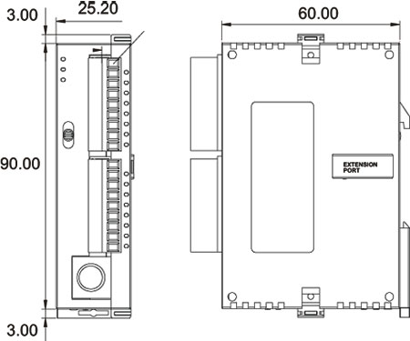 Размеры DVP-SS2